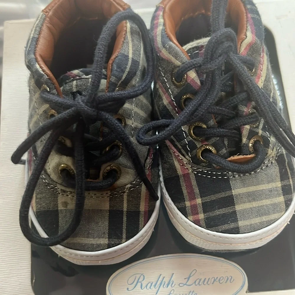 Polo Ralph Lauren baby boy shoes size 2 - Picture 1 of 6
